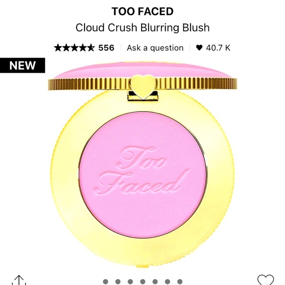 Too faced sold out candy clouds blush - Picture 1 of 1